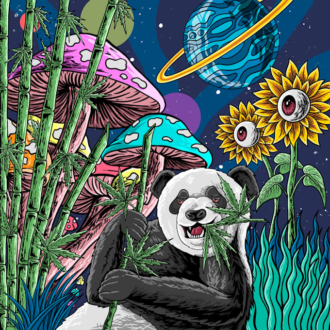 The to Trippy Weed Art