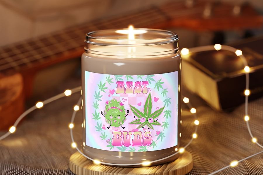 weed-themed candles DIY