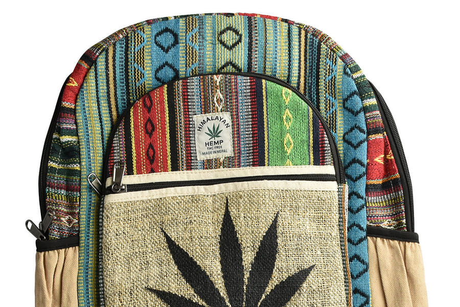 weed leaf backpack