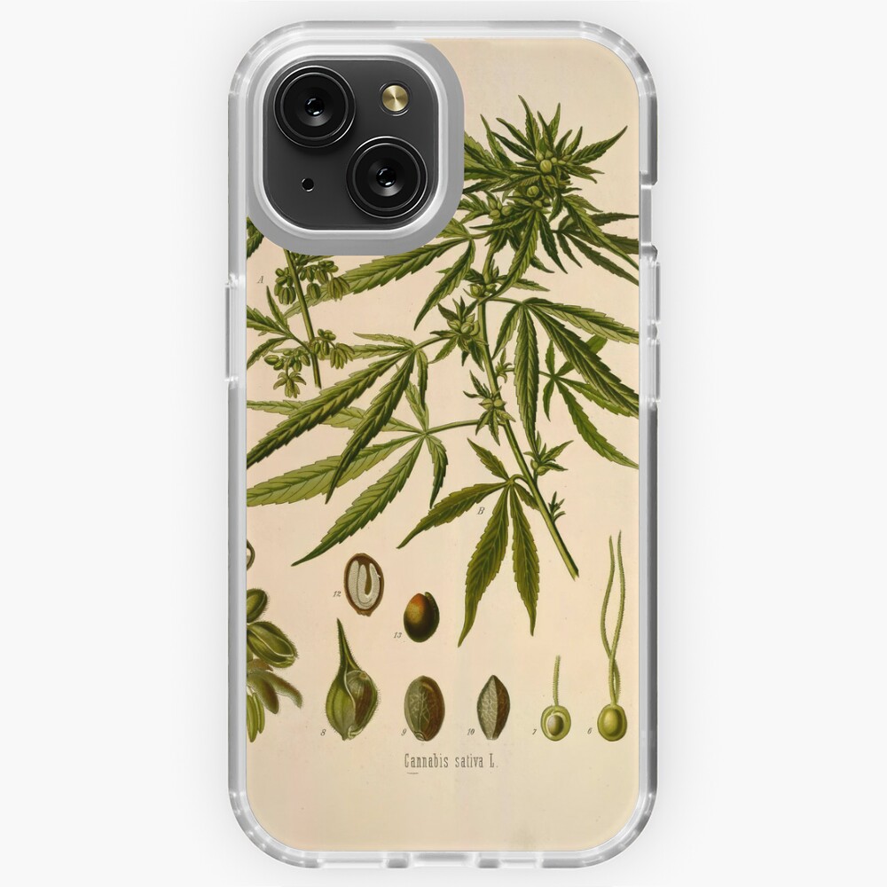 botanical cannabis strain pillow