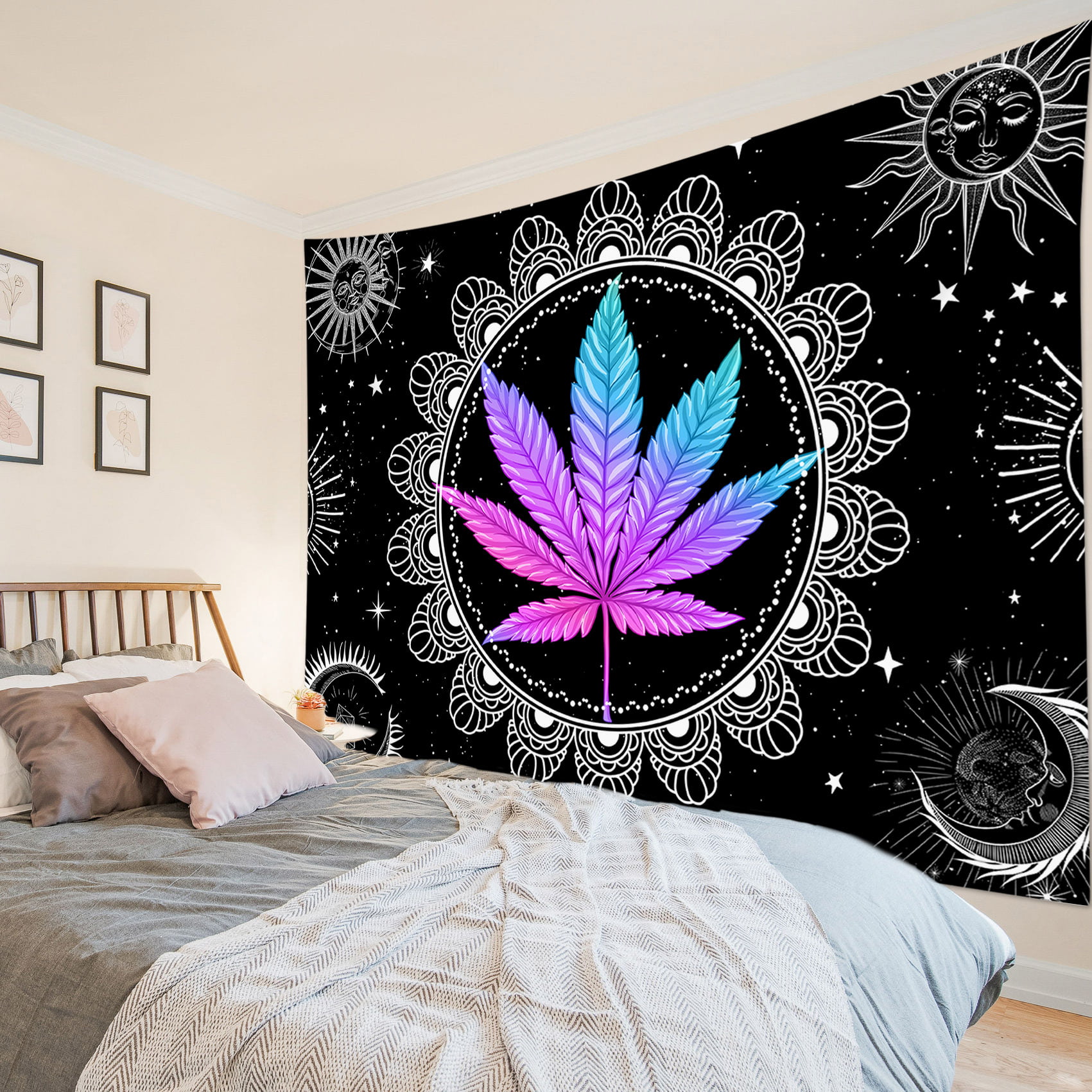 hemp fabric weed pillow