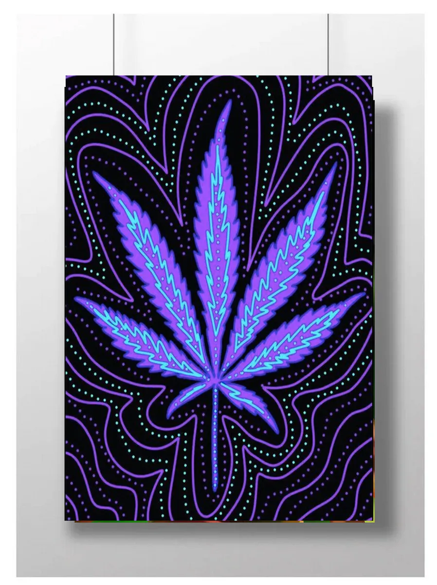 psychedelic weed bedding
