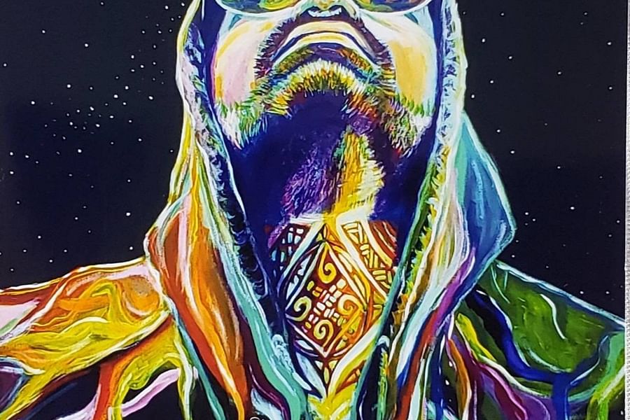 psychedelic weed pillow