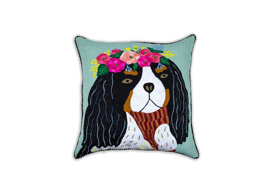 reversible sequin cannabis pillow