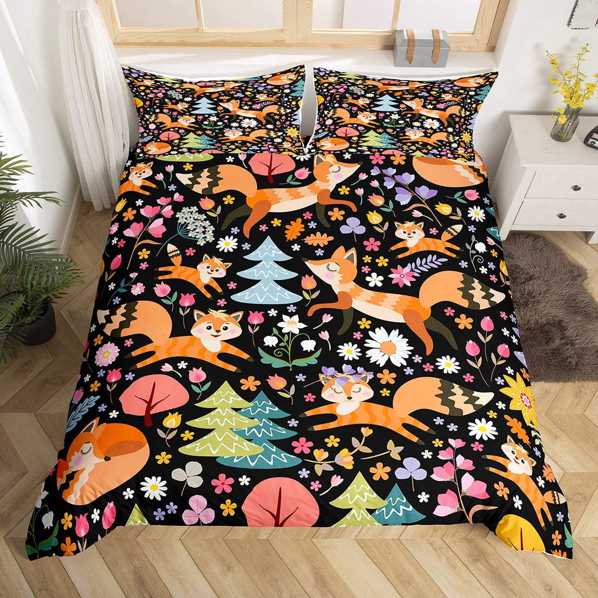 watercolor weed bedding