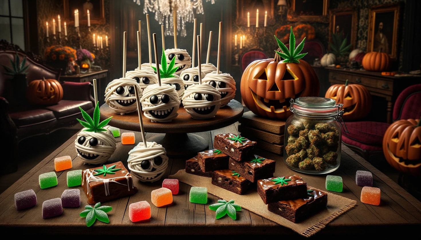 themed cannabis edibles