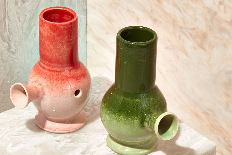 luxury weed print scarf