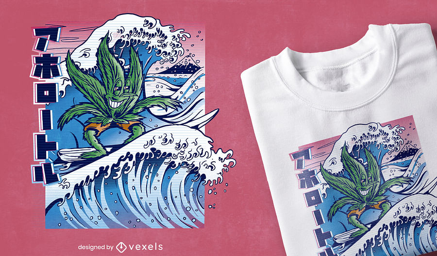 DIY Weed Leaf Art Design on a T-shirt