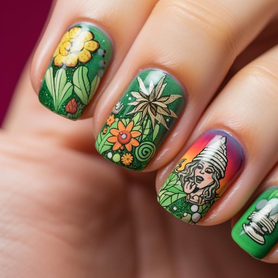 Make a Statement with Weed Design Nails: A Trendsetter's Guide