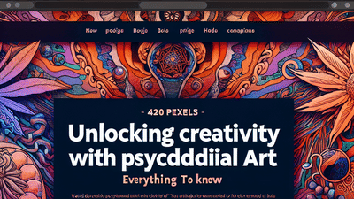 Unlocking Creativity with Trippy Weed Art: Everything You Need to Know