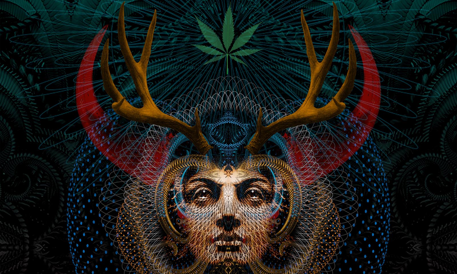 Detailed artwork created by an artist under the influence of cannabis